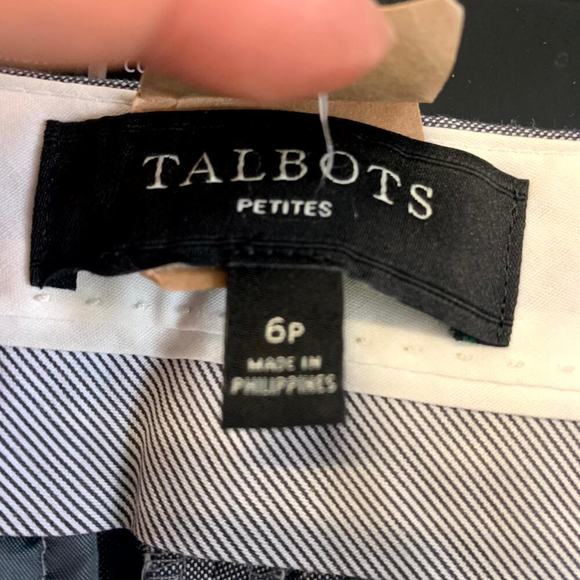 Talbots Women's Straight Leg Dress Pant Regular Fit Mid-Rise Gray Size 6P - Picture 3 of 5